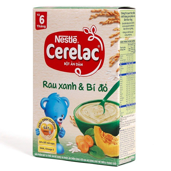 Bột ăn dặm Nestle CERELAC ( MẪU MỚI ) 200g Đủ Vị