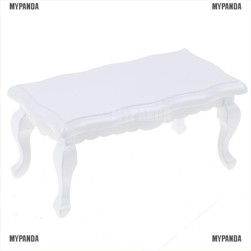 Mô hình bàn trà mini xinh xắn trang trí nội thất nhà búp bê 1/12