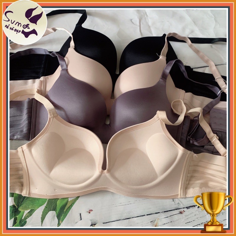Áo lót không gọng baraqui cao cấp, mút kép đẩy ngực, tạo khe. By SUMO Underwear. Ảnh và video thật