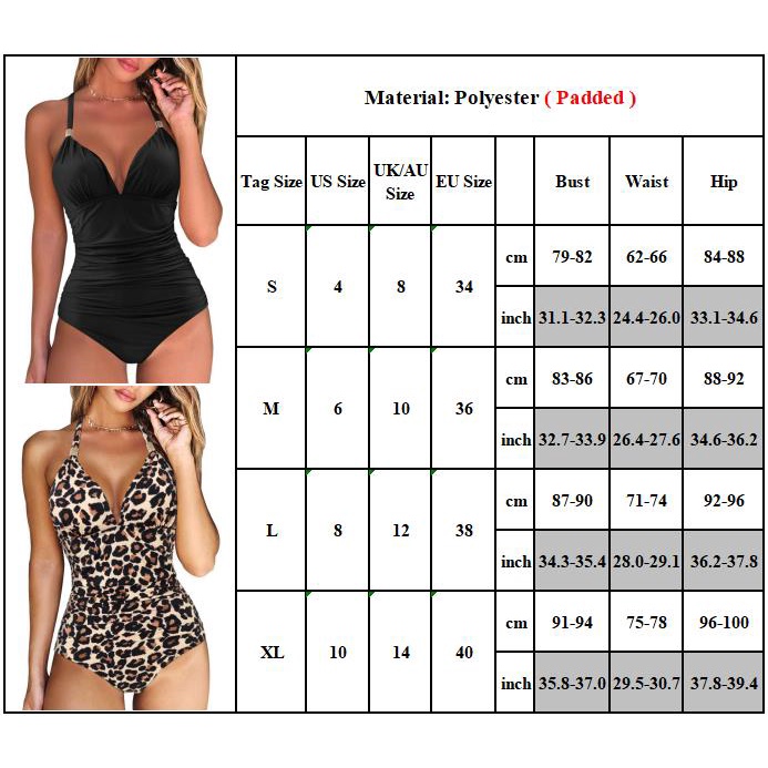 Bikini Hở Lưng Màu Trơn Hoạ Tiết Da Báo