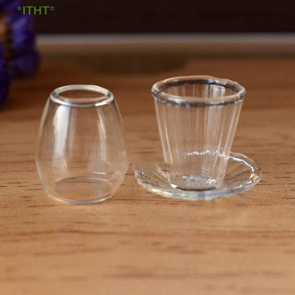 Bộ Tách Uống Cà Phê + Đĩa Lót Trang Trí Nhà Búp Bê 1: 12 Mới