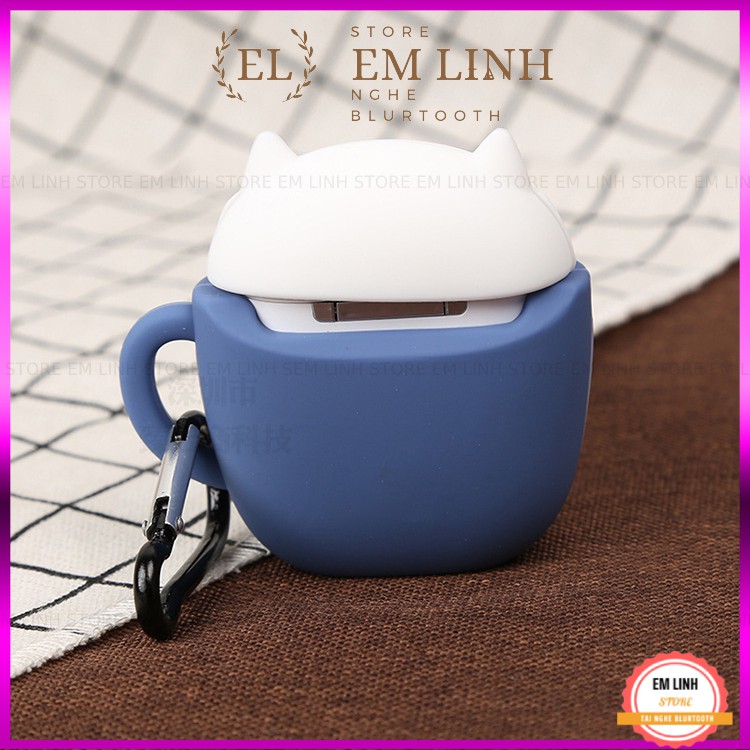 Case Vỏ Bao Airpods Đựng Tai Nghe Airpod 1/2/I12 TWS - Chất Liệu Silicon Chống Va Đập A2 F34 LY MÈO