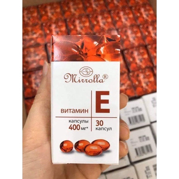 Vitamin E đỏ Nga Mirolla ,hộp 400mg(hàng chính hãng)