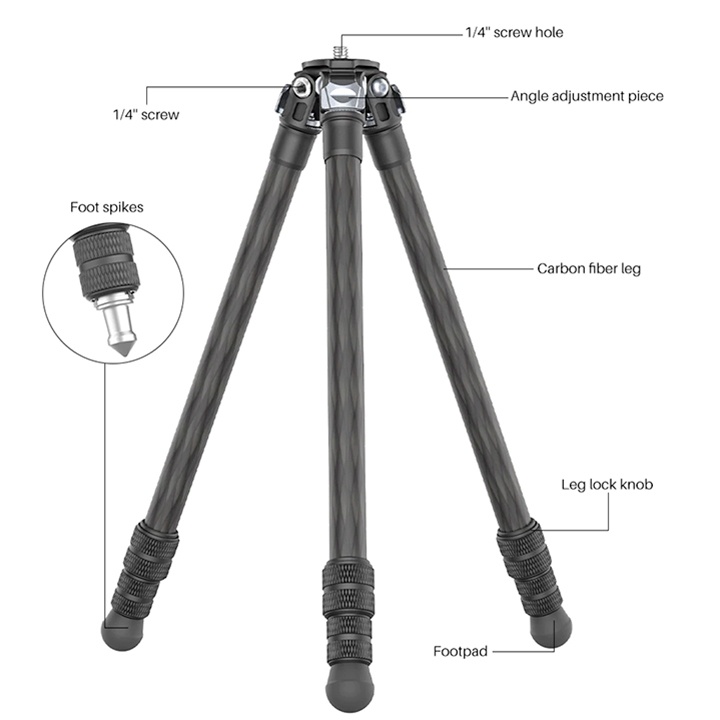 TRIPOD MÁY ẢNH VÀ ĐIỆN THOẠI CARBON ULANZI MT-21