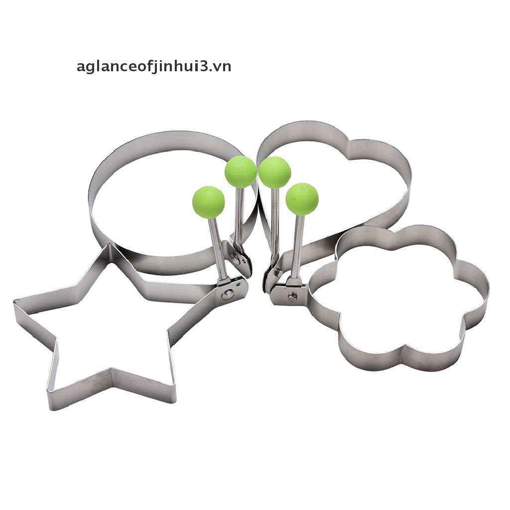 * * Afhvn * * Khuôn Chiên Trứng / Làm Bánh Pancake Bằng Thép Không Gỉ