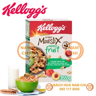 Ngũ cốc ăn sáng kellogg's harvest fruit hộp 355g - thái lan