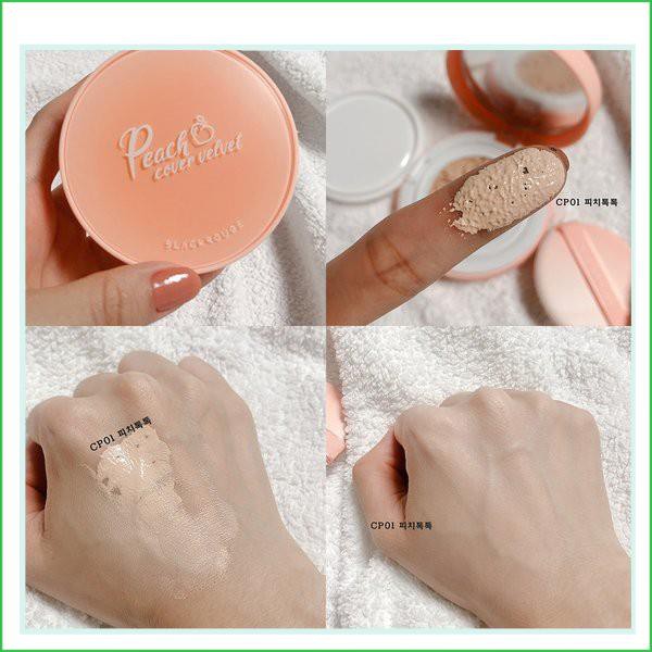 ( HOT NEW) PHẤN NƯỚC “TRÁI ĐÀO” BLACK ROUGE PEACH COVER VELVET CUSHION