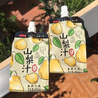 Nước ép lê đóng túi thơm ngon, siêu tiện lợi