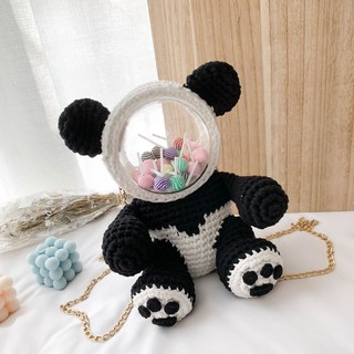 TÚI HANDMADE TỰ ĐAN GẤU TRÚC MÃ 66 ❤