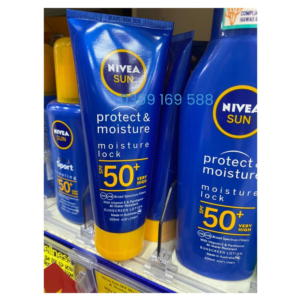 Kem Chống Nắng NIVEA Sun Protect & Moisture SPF 50+