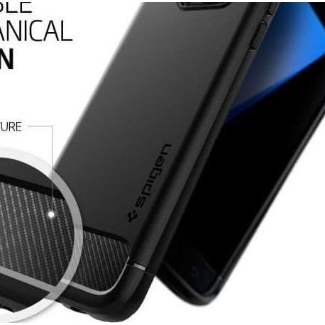Ốp Lưng Chống Sốc Spigen Cho Galaxy S7 Edge Đen