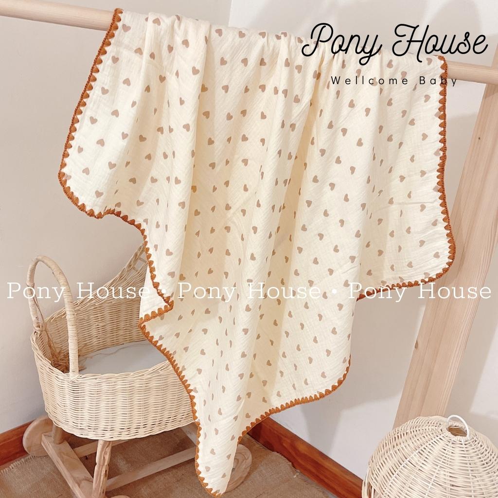 Chăn Xô Muslin - Khăn Tắm Đa Năng Phong Cách Hàn Quốc Cho Bé Từ Sơ Sinh KT 90*90cm