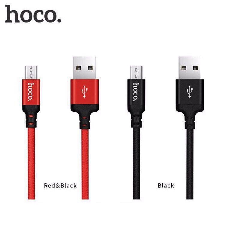 Cáp sạc HOCO X14: Hàng chính hãng, Chất lượng cao, Dây 2M - Cổng Micro USB cho Samsung, LG, Oppo…