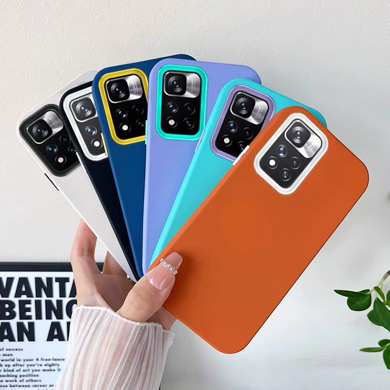Ốp Điện Thoại Cứng 3 Trong Một Chống Sốc Cho Redmi Note 10 Pro 10 10C K50 11 11s Poco X3 X4 GT