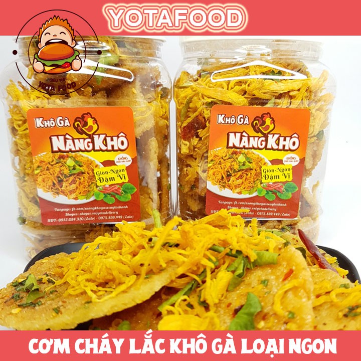 1Kg Cơm cháy lắc khô gà loại siêu ngon ( Giòn ngon - Đậm vị ) | Yotafood