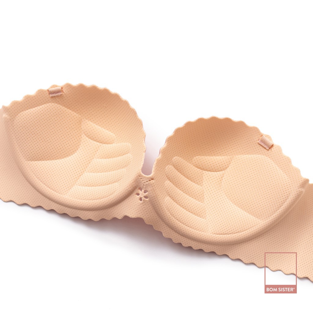 [Mã FARSBRBOM1 giảm 10% đơn 99K] Áo Lót Mút Mỏng Cúp Ngang Su Đúc Caro Không Gọng Siêu Nâng BOM SISTER A9960 | BigBuy360 - bigbuy360.vn