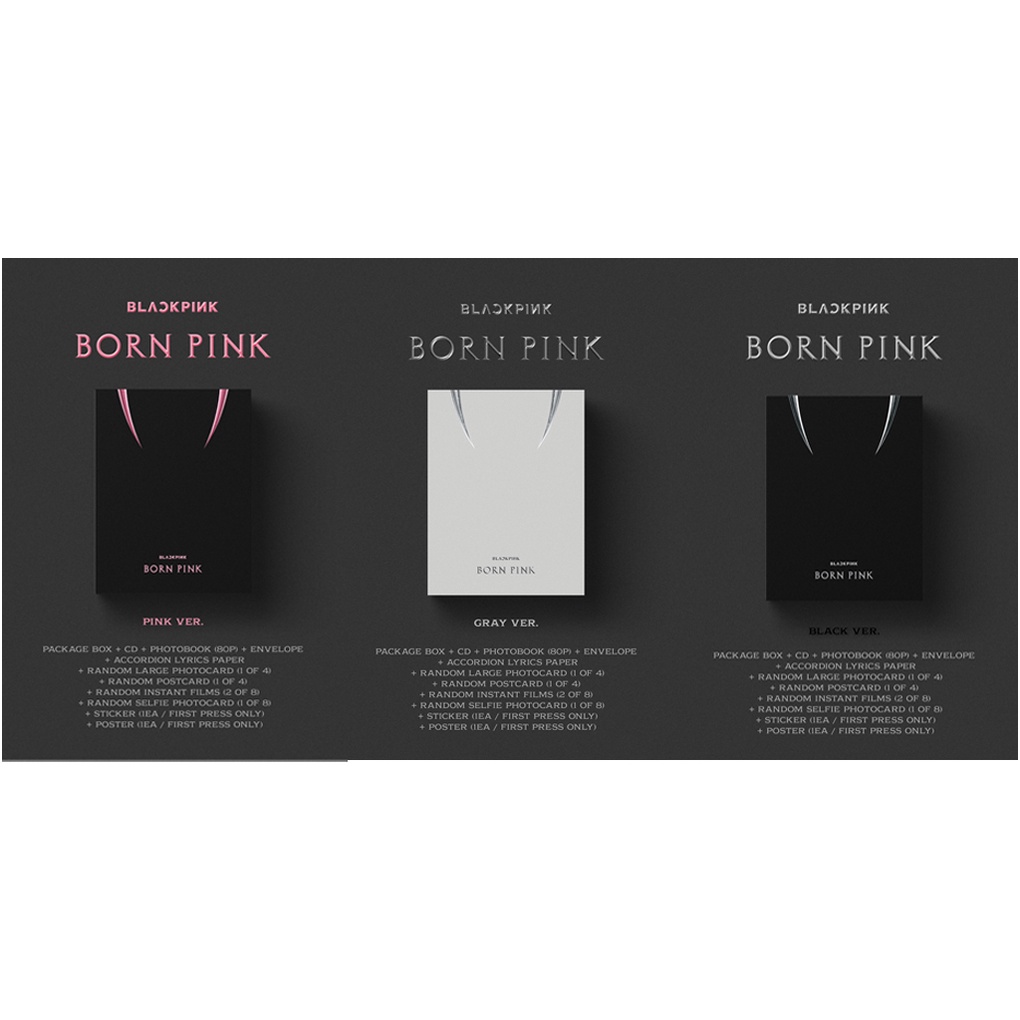 Set hộp album thứ 2 KPOP GOODS phiên bản BLACKPINK BORN PINK