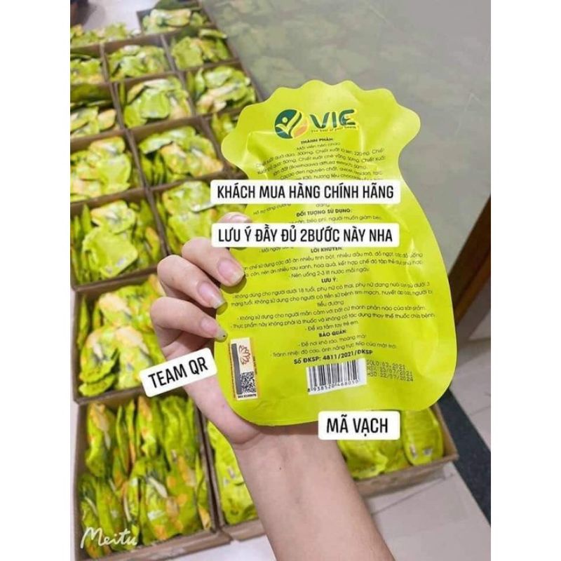 Kẹo dứa giảm cân 1 túi 7 viên chính hãng