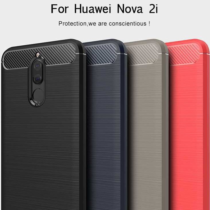 Ốp lưng điện thoại thời trang bằng Silicone mềm chống sốc cho Huawei Nova 2i Huawei Nova 2i 5.9"