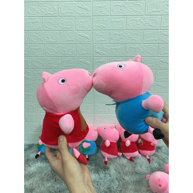 Gấu bông ,heo peppa đáng yêu nghộ nghĩnh 25cm