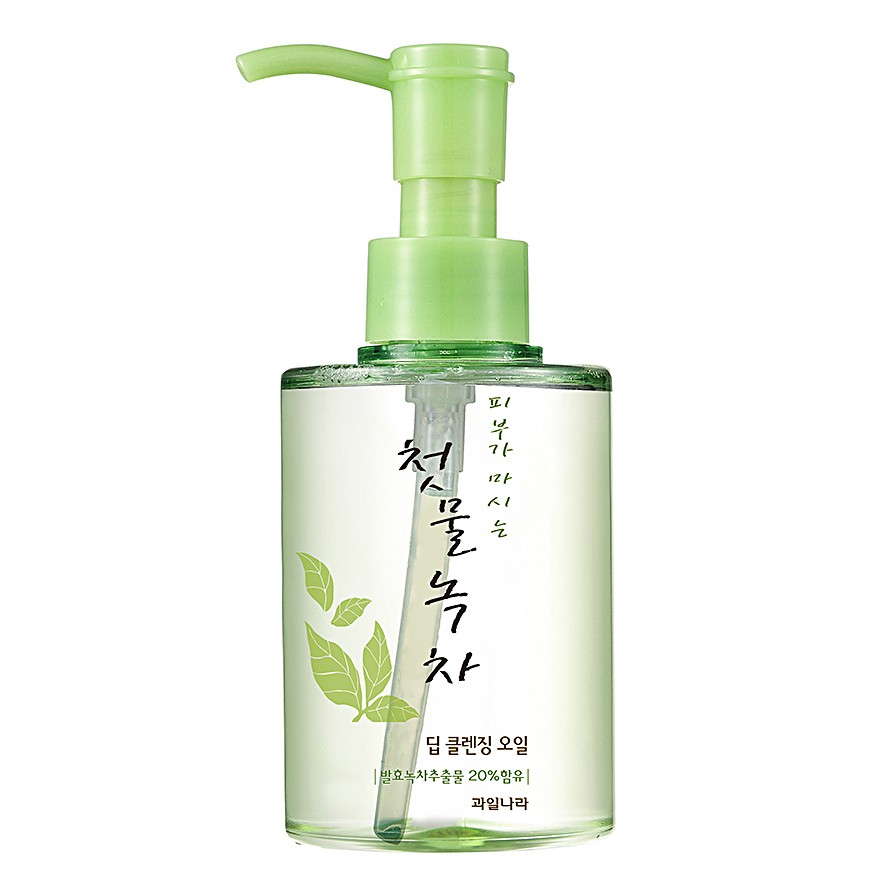 Tinh dầu tẩy trang thảo dược trà xanh Welcos Green tea Hàn Quốc 170ml