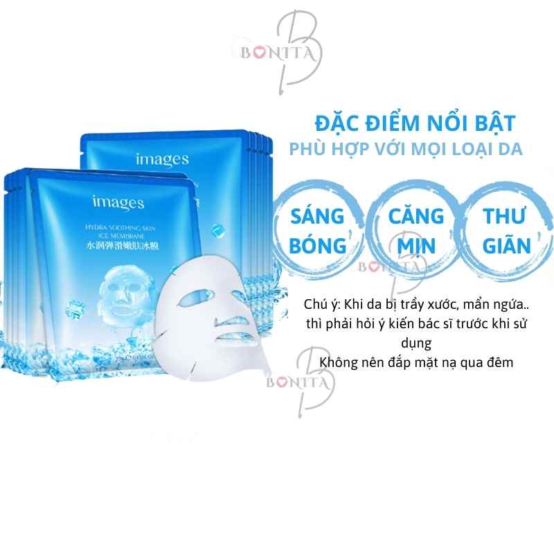 Mặt nạ đá băng cấp ẩm dưỡng da trắng sáng se khít lỗ chân lông nội địa trung IMAGES MN