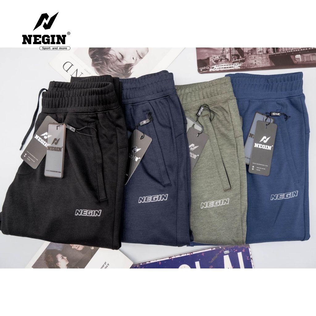 Quần Jogger Nam NEGIN Thiết Kế Ống Bo Cạp Chun Thoải Mái, Chất Vải Co Giãn Dày Dặn QJN_01