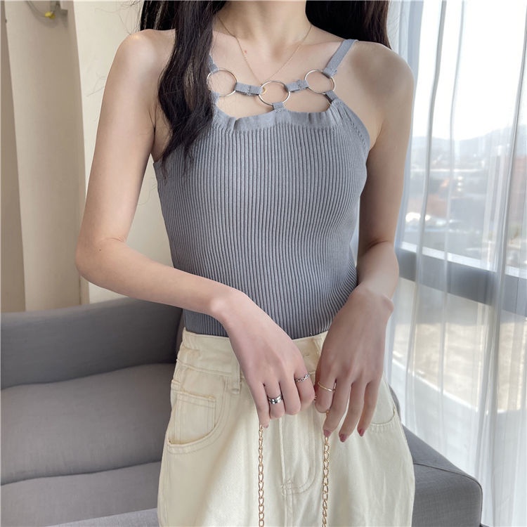 Áo Sát Nách Dệt Kim Vải Lụa Lạnh Kiểu Hàn Quốc Thời Trang Cho Nữ áo vest nữ NZ-BX-05