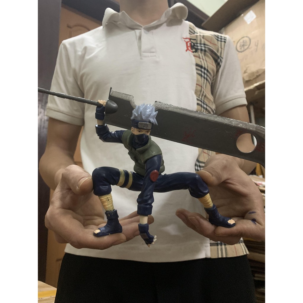 (Có sẵn - 15cm) Mô hình Kakashi cầm đao siêu bự - Mô hình Naruto