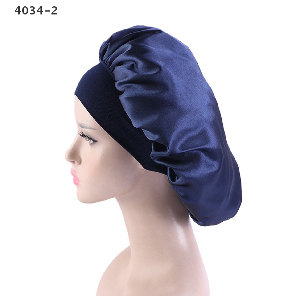Mũ Trùm Đầu Ngủ Bằng Lụa Satin Cỡ Lớn Thời Trang 4034-2