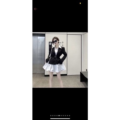 [ 𝐅𝐑𝐄𝐄 𝐒𝐇𝐈𝐏 ] SÉT VEST ĐAI CÁ TÍNH VÁY TRONG CHẤT THÔ MỀM DÁNG BABYDOLL XÒE