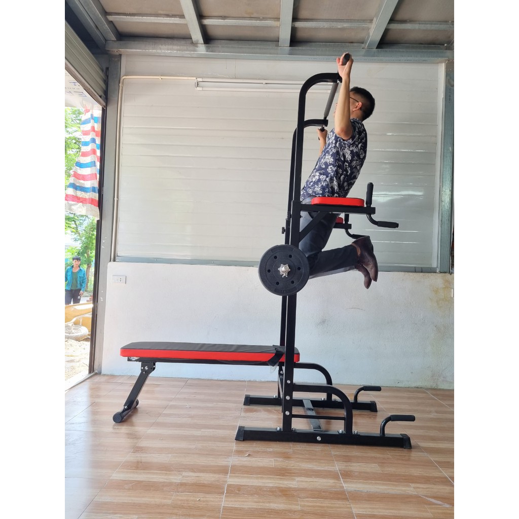 Giàn tạ, ghế tập tạ đa năng có xà đơn, xà kép TK001  - 1 đổi 1 trong 7 ngày