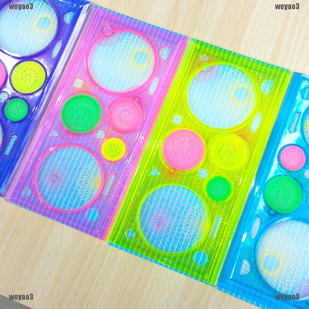 Thước kẻ hình học spirograph chuyên dụng tiện lợi