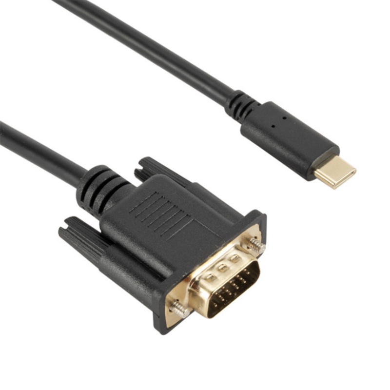 ❤~ Commonly Used 1.8Meters VGA Female to Type C Male Adapter Converter Cable USB-C to VGA Adapter Connector