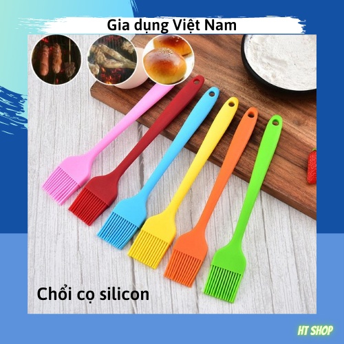 Chổi Cọ Silicon Quét Gia Vị Quét Dầu đủ màu siêu bền đẹp