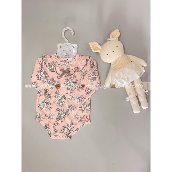 Body chip bé gái dài tay cánh tiên hàng xuất Pháp