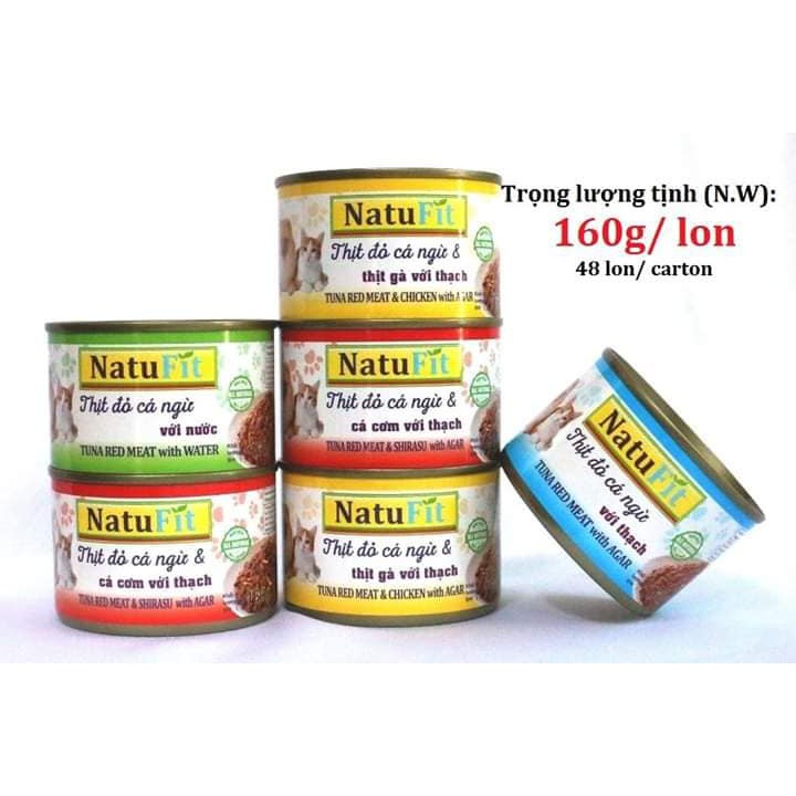 Pate Natufit cho chó mèo 160g