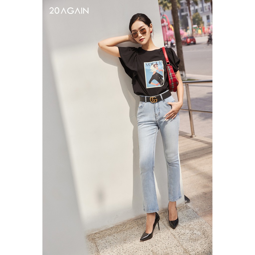 Quần Jeans ống Loe 20AGAIN QFA0064