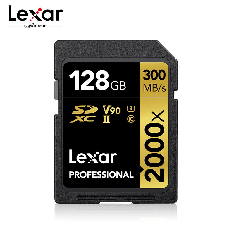 Thẻ Nhớ Tốc Độ Cao Lexar 2000x UHS-II SD 32GB 64GB 128G 300MB / s Cho Máy Ảnh Kỹ Thuật Số Lexar 2000x 3D 4K SLR