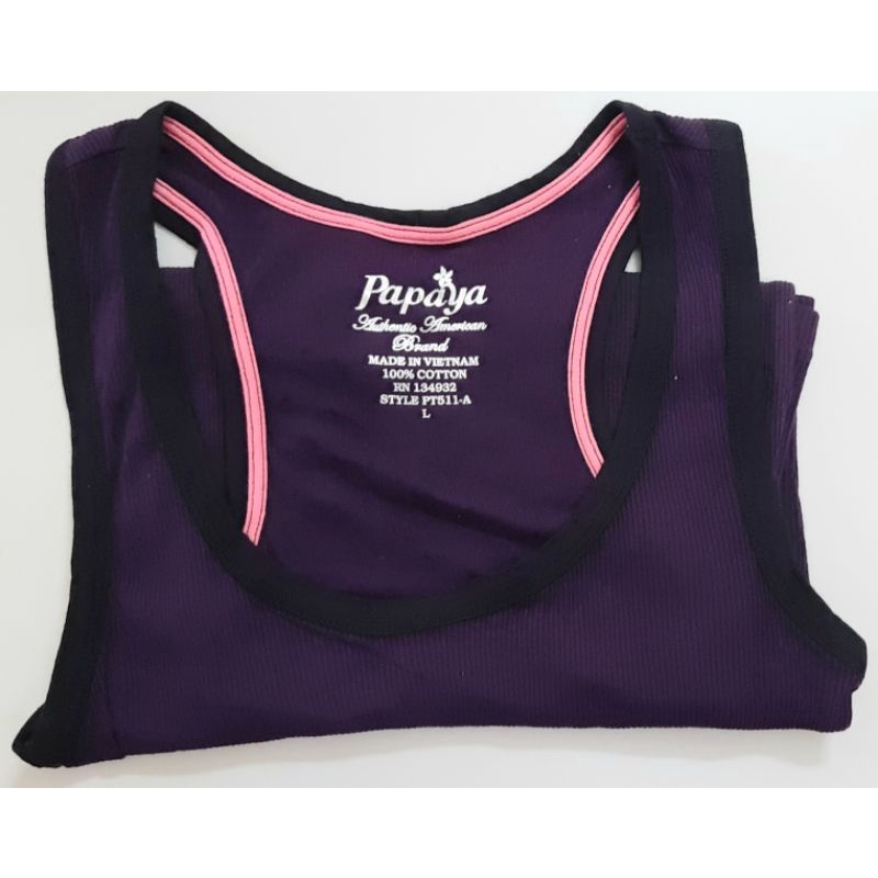 Áo Papaya thể thao 2 dây cotton dáng dài