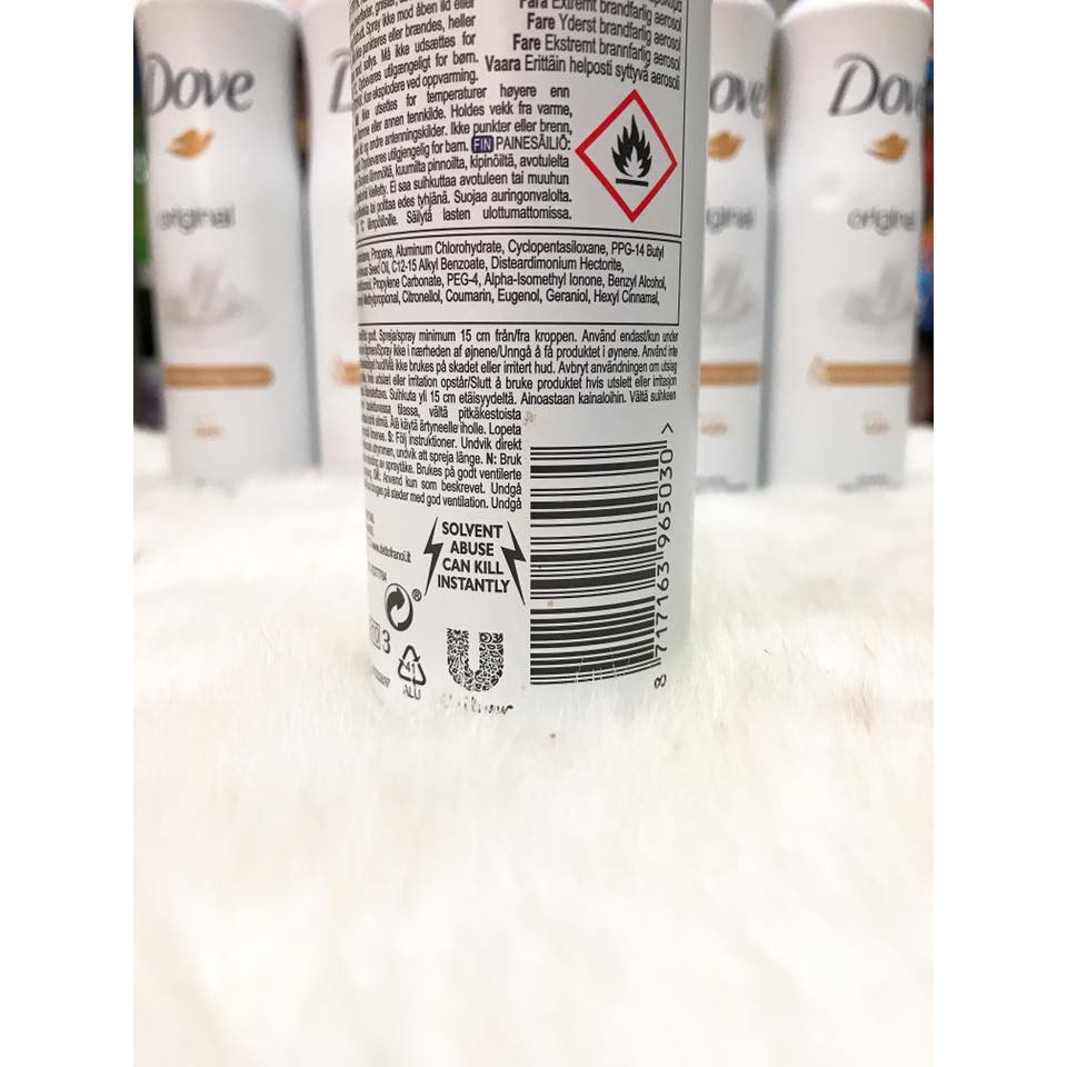 Xịt khử mùi Dove 150ml