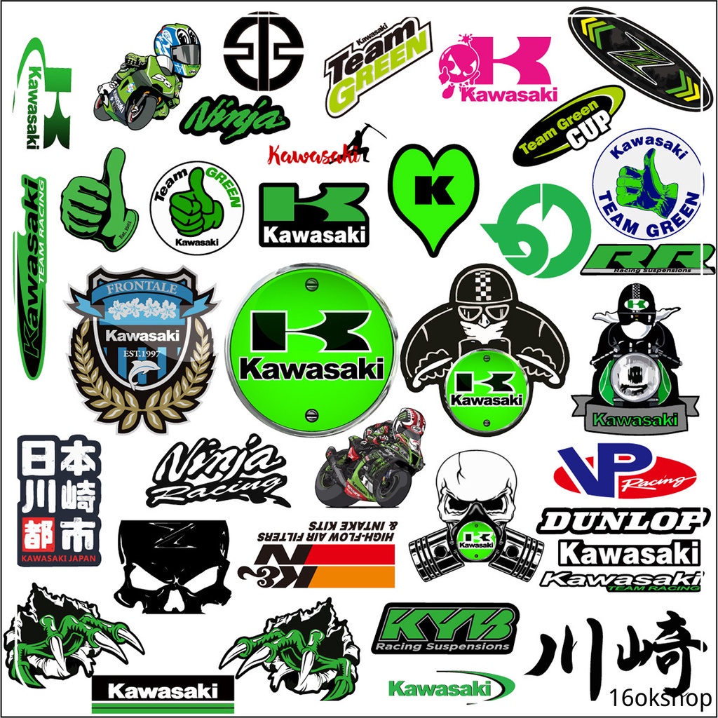 (Hàng Mới Về) Bộ 38 Miếng Dán Trang Trí Xe Mô Tô / Va Li Chống Nước 4011