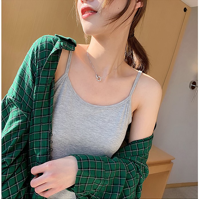Áo Thun Ba Lỗ Màu Trơn Thời Trang Dành Cho Nữ