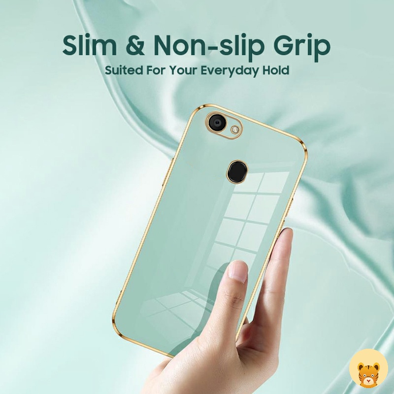 Ốp Điện Thoại Mạ Điện 5 Màu Sang Trọng Đơn Giản Dành Cho Oppo F5 F1S A59