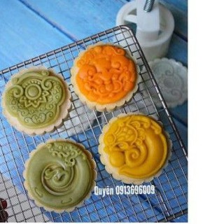 khuôn trung thu lò xo Tỳ Hưu 4 mặt 1 nhấn ,size 150g ,200g