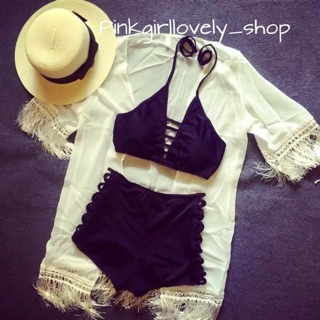 Bikini yếm cổ chữ v