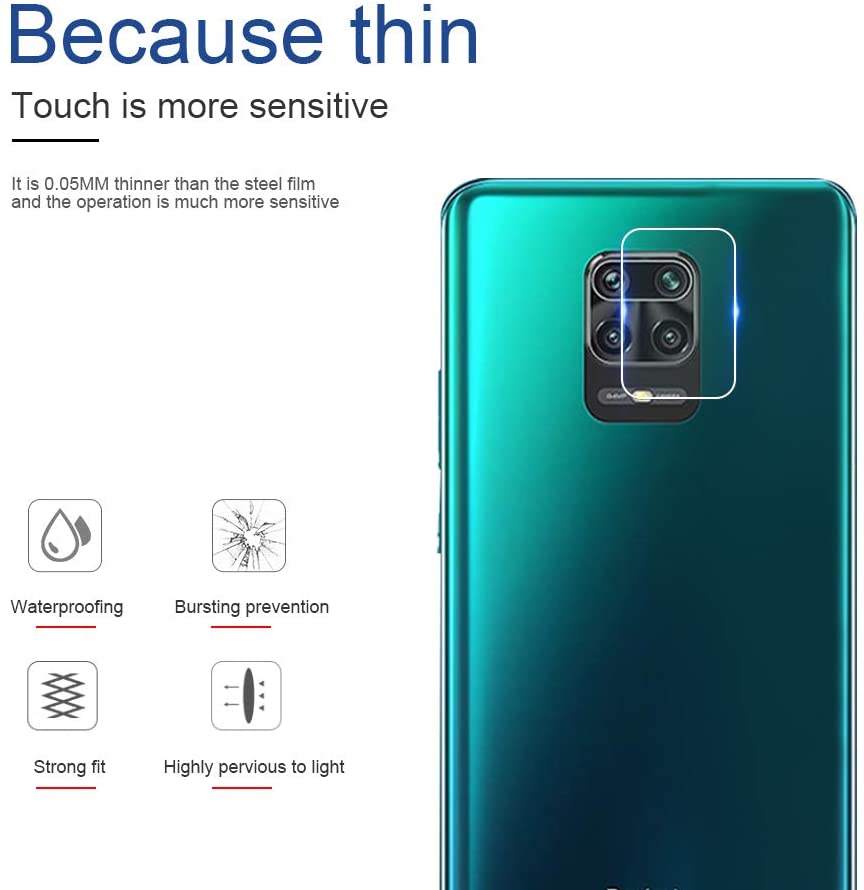 Kính Cường Lực 9h Bảo Vệ Camera Điện Thoại Redmi Note 9s Note 9 Pro Max