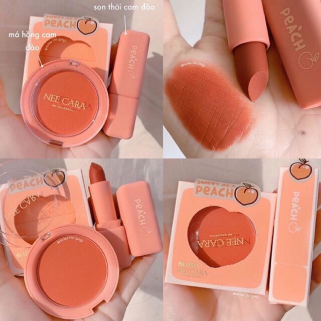 SET SON + MÁ HỒNG NEE CARA