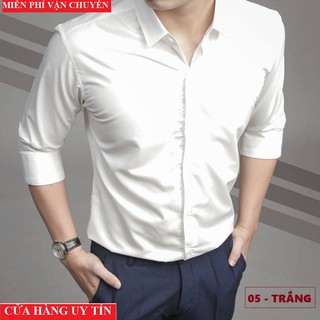 (MUA LẺ GIÁ SỈ) Tổng kho thời trang sơ mi trơn lụa công sở màu trắng