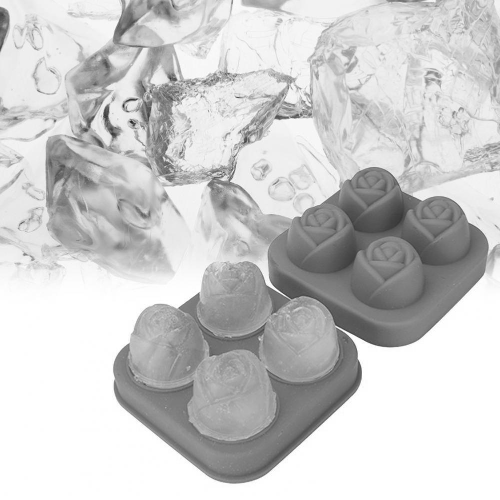Khuôn Làm Đá / Cocktail Bằng Silicone Họa Tiết 3D